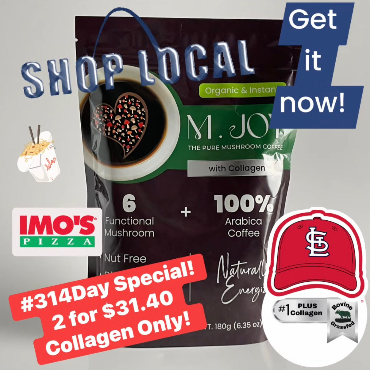 #314 Day Deal! 2 for $31.40 BOVINE grass-fed collagen